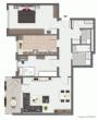Vermietete 3-Zimmer-Wohnung mit Balkon und Garage in Wiesental - Grundrissskizze