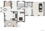 Geräumige 3-Zimmer-Wohnung mit eigenem Garten in Karlsdorf - Grundrissskizze 1