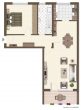Vermietete 2-Zimmer-Wohnung mit Balkon und Garage in Waghäusel-Wiesental - Grundriss