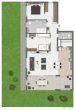 Moderne 3-Zimmer-Wohnung mit großer Terrasse und eigenem Garten in Graben-Neudorf - Grundriss-Skizze