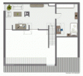 Diese Wohnung können Sie sich nicht entgehen lassen! 3-Zimmer-Maisonette-Wohnung mit Balkon - Grundrissskizze - obere Ebene