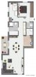 Moderne und stylische 3-Zimmer-Wohnung mit Balkon in Bruchsal - Grundrissskizze